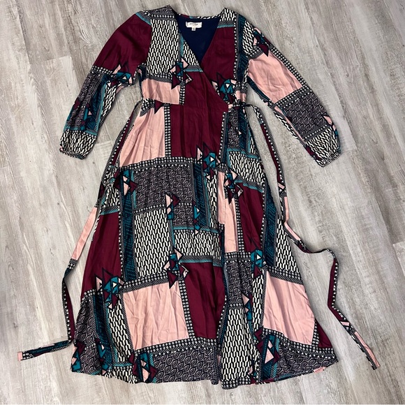 Anthropologie Multicolor Geometric Maxi Dress - Picture 10 of 12